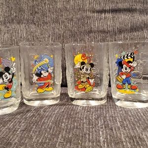 Mickey Mouse Vintage 2000 McDonalds Square Glasses